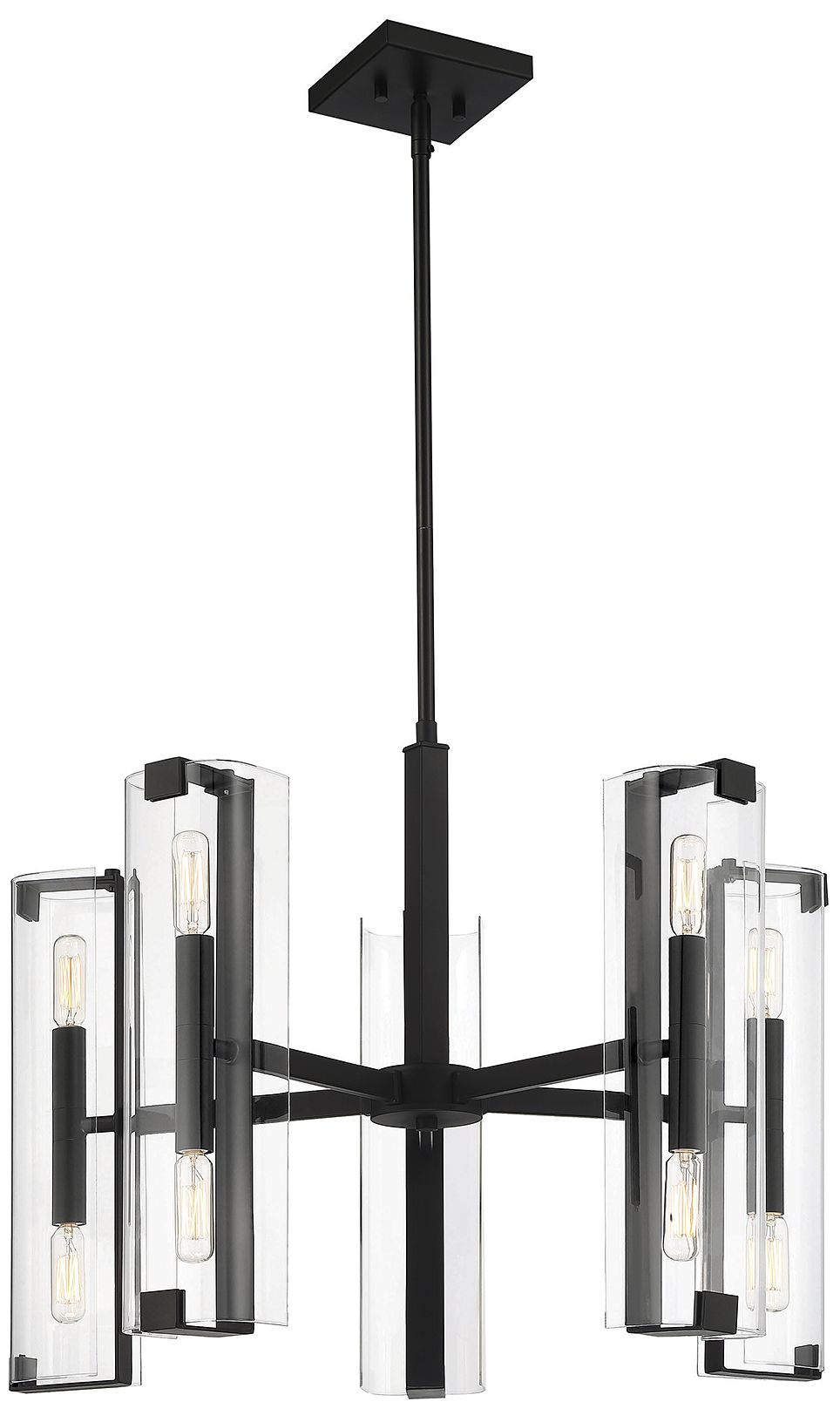 Image 3 Winfield 10-Light Chandelier in Matte Black more views