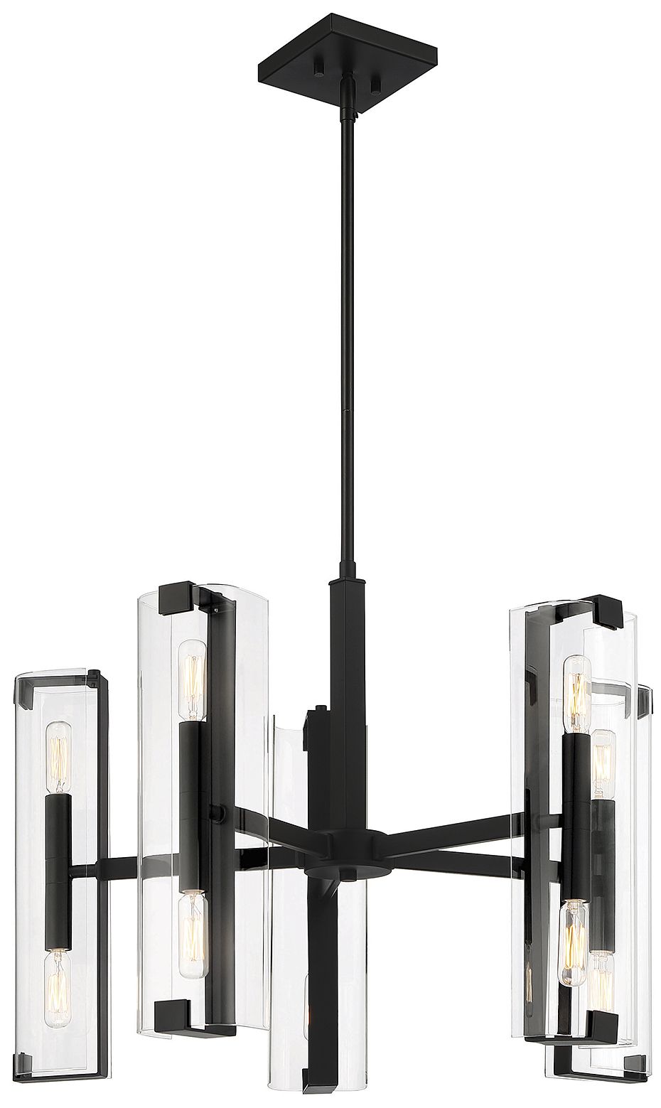 Image 5 Winfield 10-Light Chandelier in Matte Black more views
