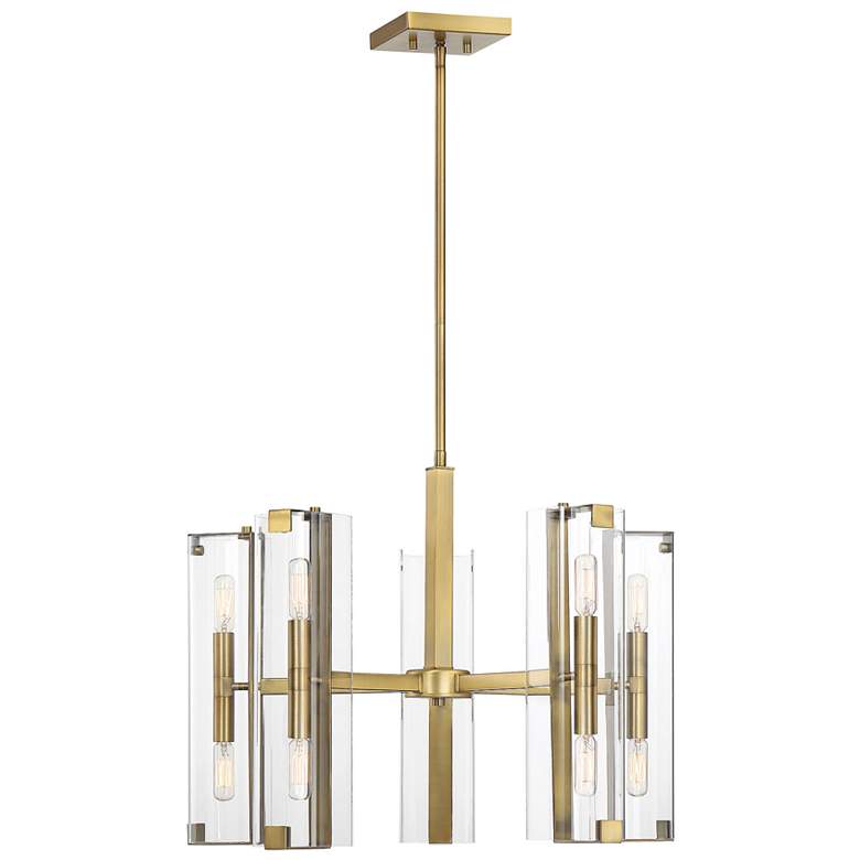 Image 1 Winfield 10-Light Chandelier in Warm Brass