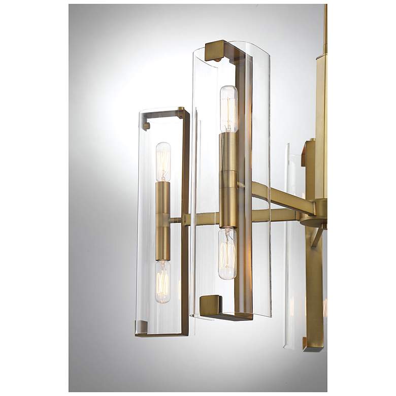 Image 6 Winfield 10-Light Chandelier in Warm Brass more views