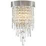 2_Winfield 17" High Antique Silver and Crystal Wall Sconce