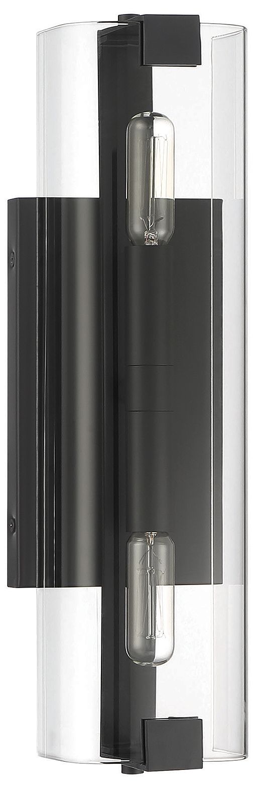 Image 2 Winfield 2-Light Wall Sconce in Matte Black more views
