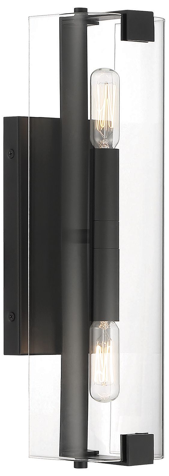 Image 4 Winfield 2-Light Wall Sconce in Matte Black more views