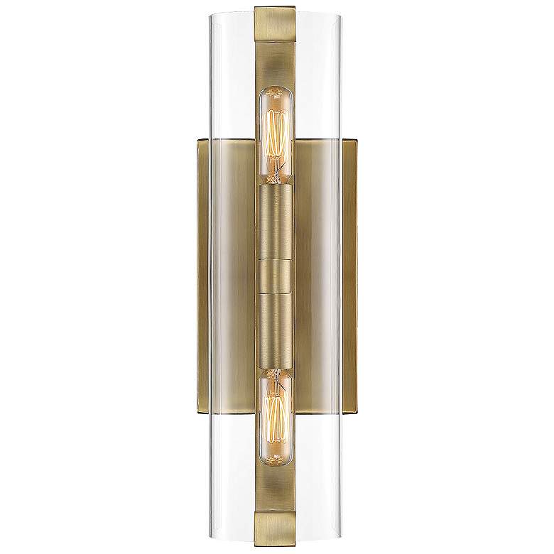 Image 1 Winfield 2-Light Wall Sconce in Warm Brass