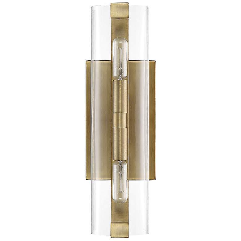 Image 2 Winfield 2-Light Wall Sconce in Warm Brass more views