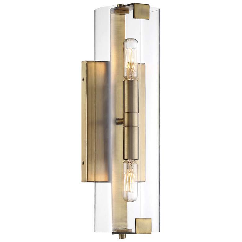 Image 3 Winfield 2-Light Wall Sconce in Warm Brass more views