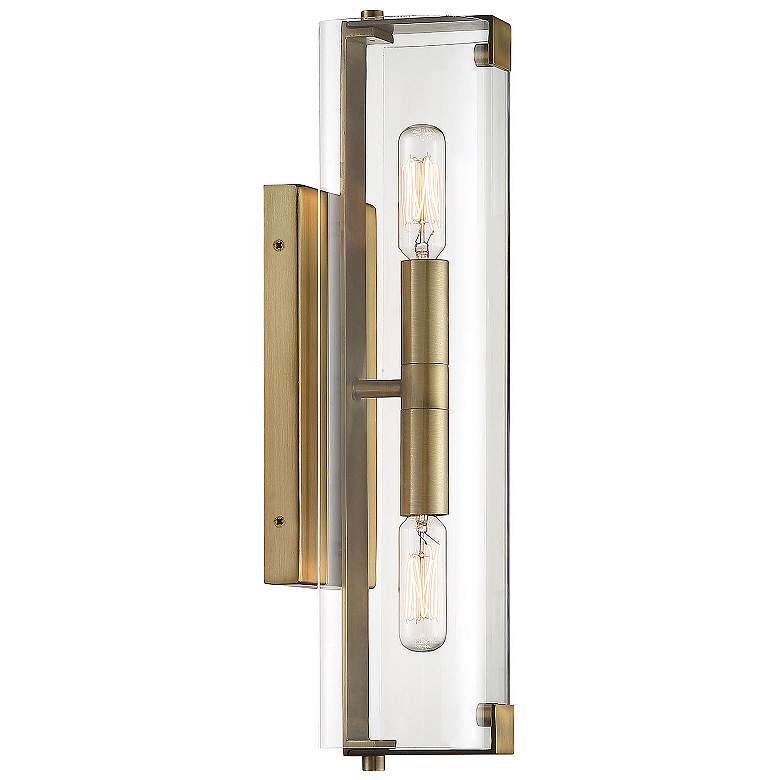 Image 4 Winfield 2-Light Wall Sconce in Warm Brass more views