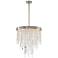 Winfield 20"W Antique Silver and Crystal 5-Light Chandelier