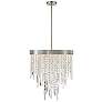 3_Winfield 20"W Antique Silver and Crystal 5-Light Chandelier more views