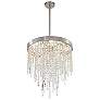4_Winfield 20"W Antique Silver and Crystal 5-Light Chandelier more views