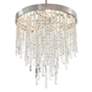 5_Winfield 20"W Antique Silver and Crystal 5-Light Chandelier more views