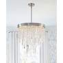 6_Winfield 20"W Antique Silver and Crystal 5-Light Chandelier more views