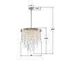 7_Winfield 20"W Antique Silver and Crystal 5-Light Chandelier more views