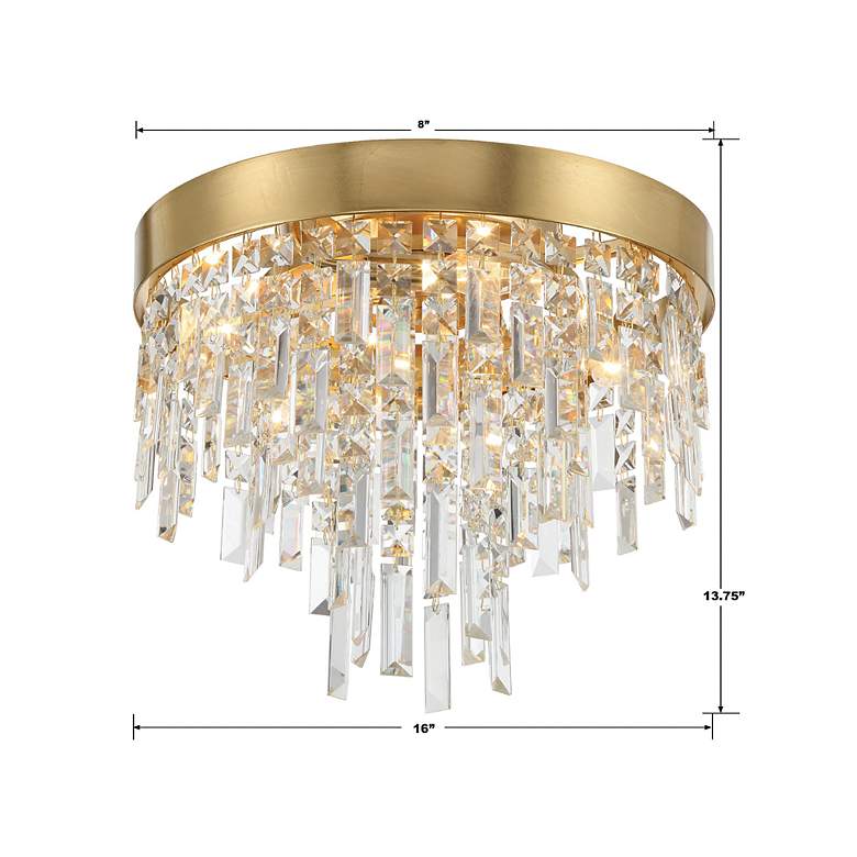 Image 7 Winfield 4 Light Antique Gold Ceiling Mount more views