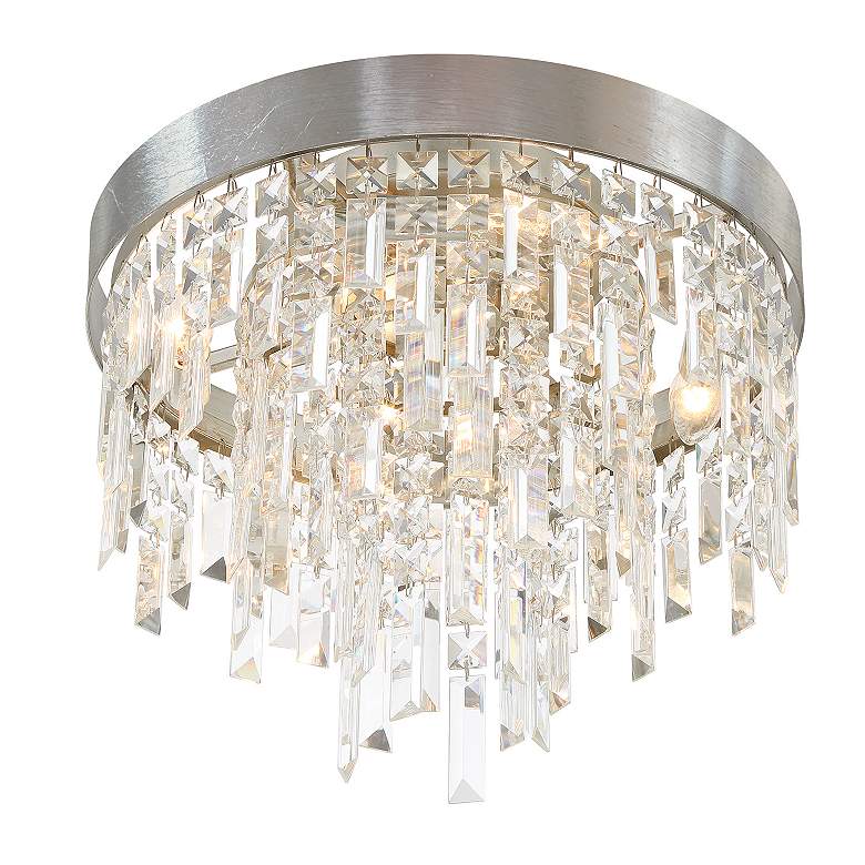 Image 6 Winfield 4 Light Antique Silver Flush Mount more views