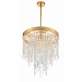 Image5 of Winfield 5 Light Antique Gold Chandelier more views