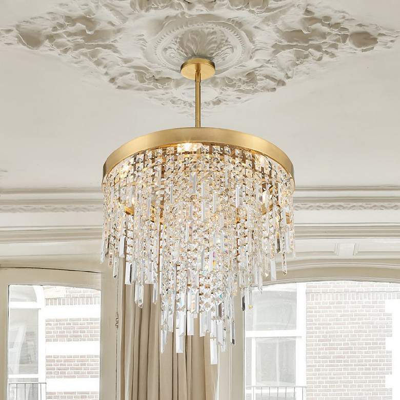 Image 6 Winfield 5 Light Antique Gold Chandelier more views