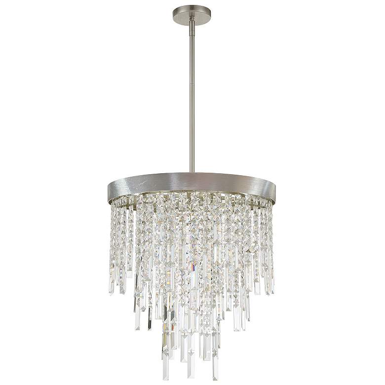 Image 2 Winfield 5 Light Antique Silver Chandelier more views