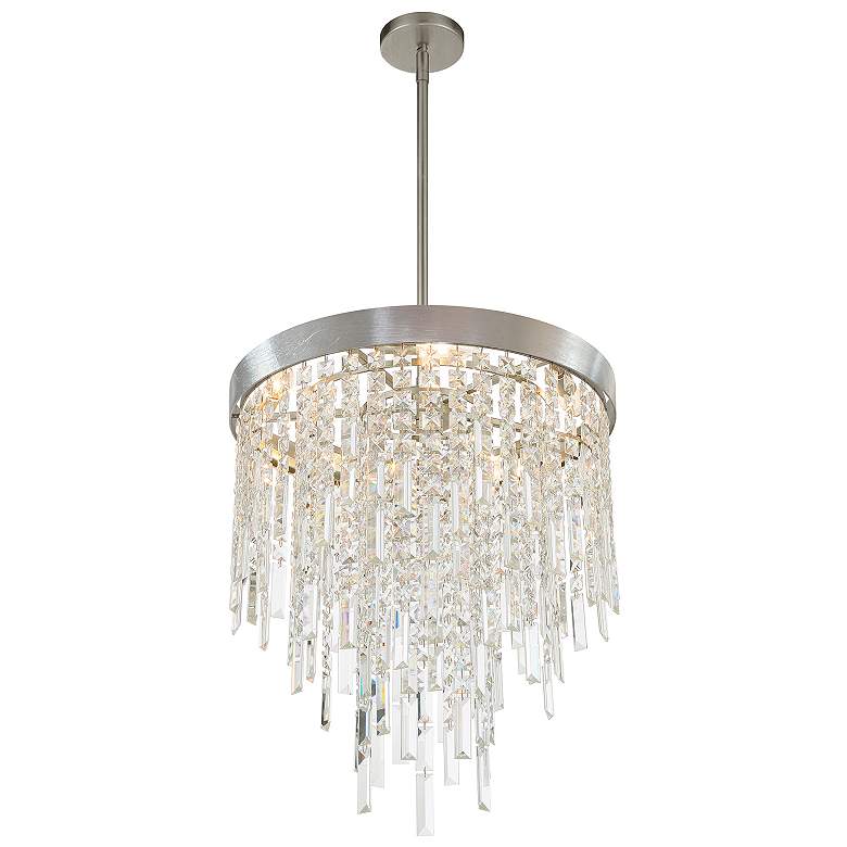 Image 4 Winfield 5 Light Antique Silver Chandelier more views