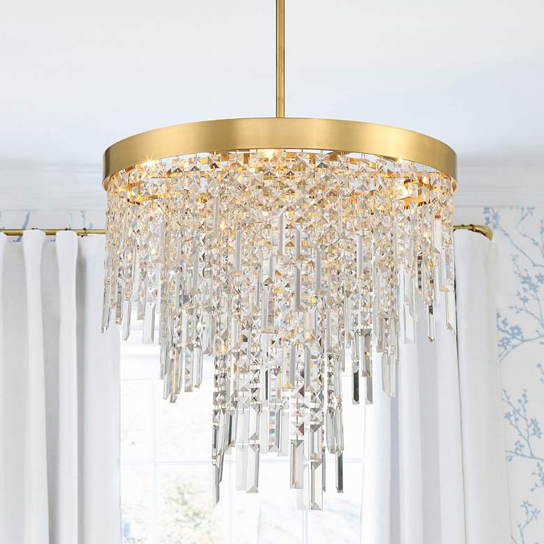 Image 7 Winfield 6 Light Antique Gold Chandelier more views