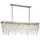 Winfield 6 Light Antique Silver Linear Chandelier
