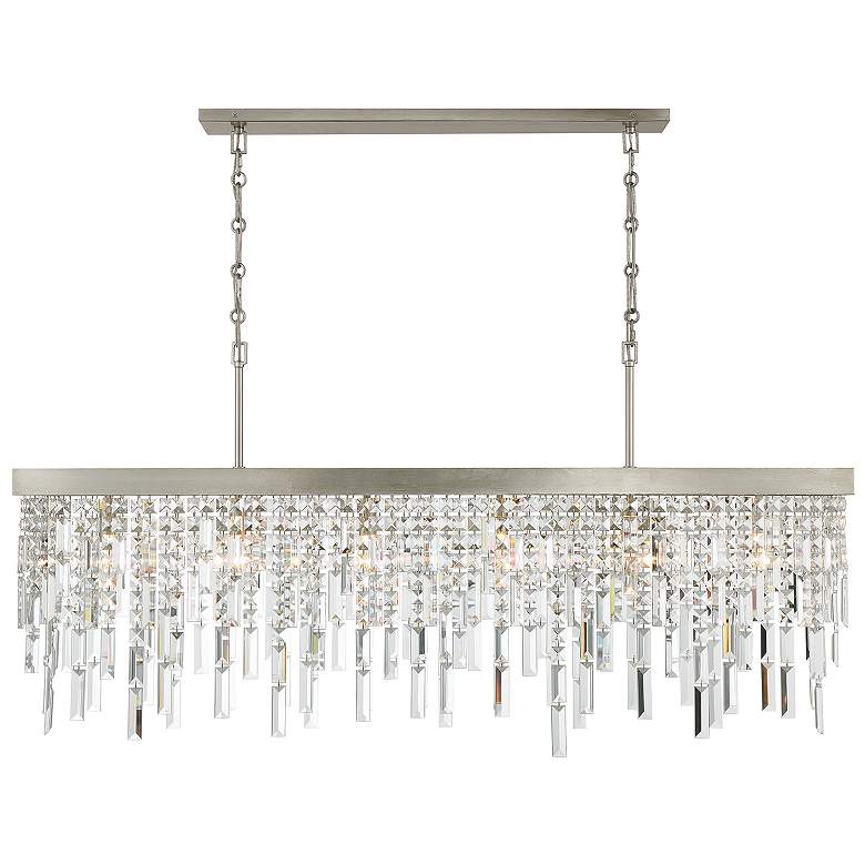 Image 3 Winfield 6 Light Antique Silver Linear Chandelier more views