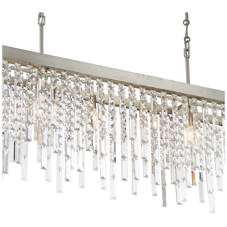 Image 5 Winfield 6 Light Antique Silver Linear Chandelier more views