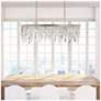 6_Winfield 6 Light Antique Silver Linear Chandelier more views