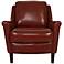 Winfield Chili Pepper Leather Armchair