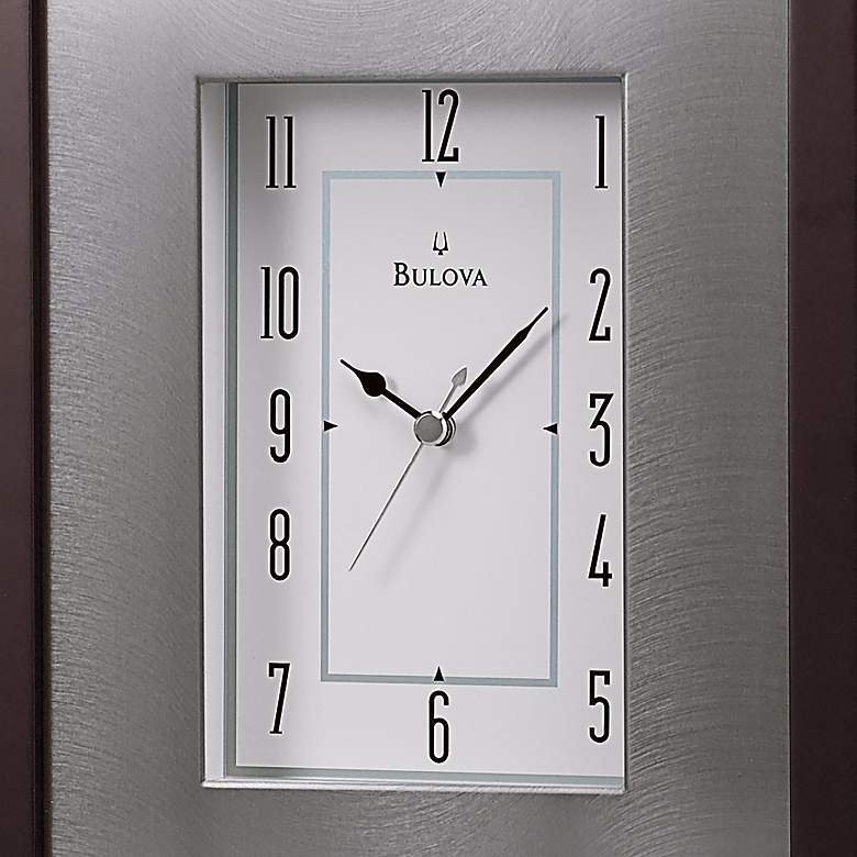 Image 2 Winfield Espresso Brown 15" Wide Picture Frame Table Clock more views