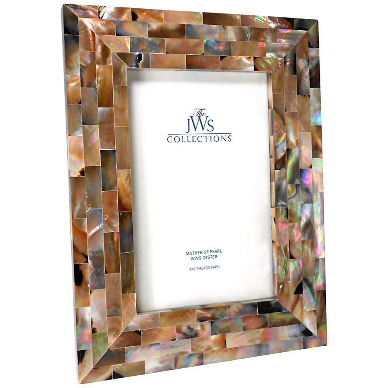 Image 1 Wing Oyster Shell 4x6 Picture Frame