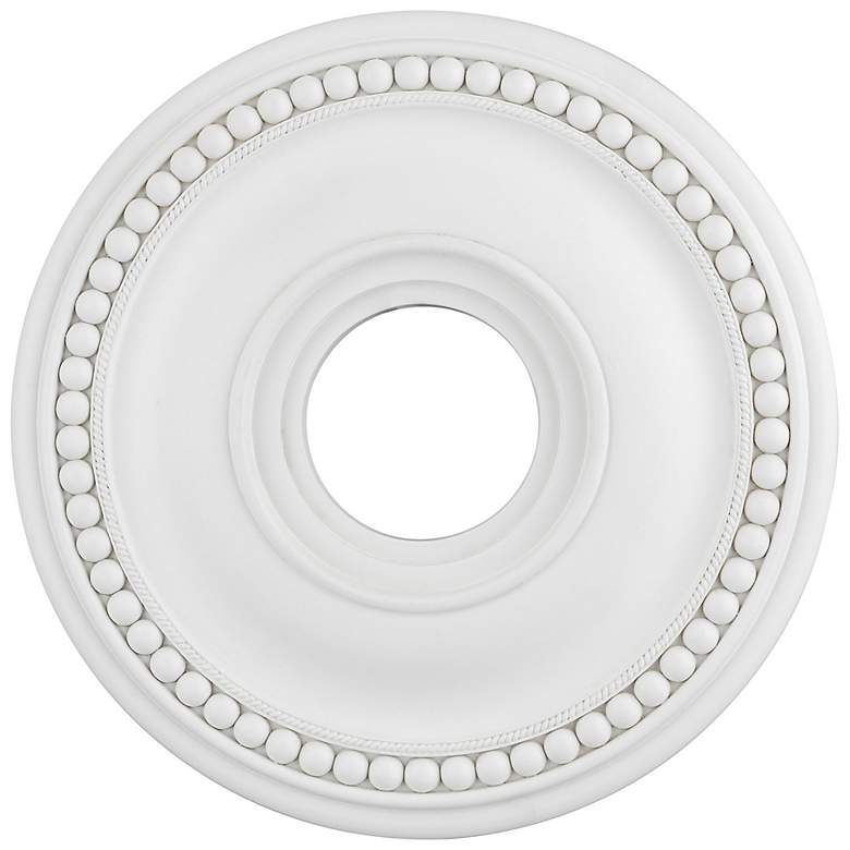 Image 2 Wingate 16" Wide White Polyurethane Round Ceiling Medallion