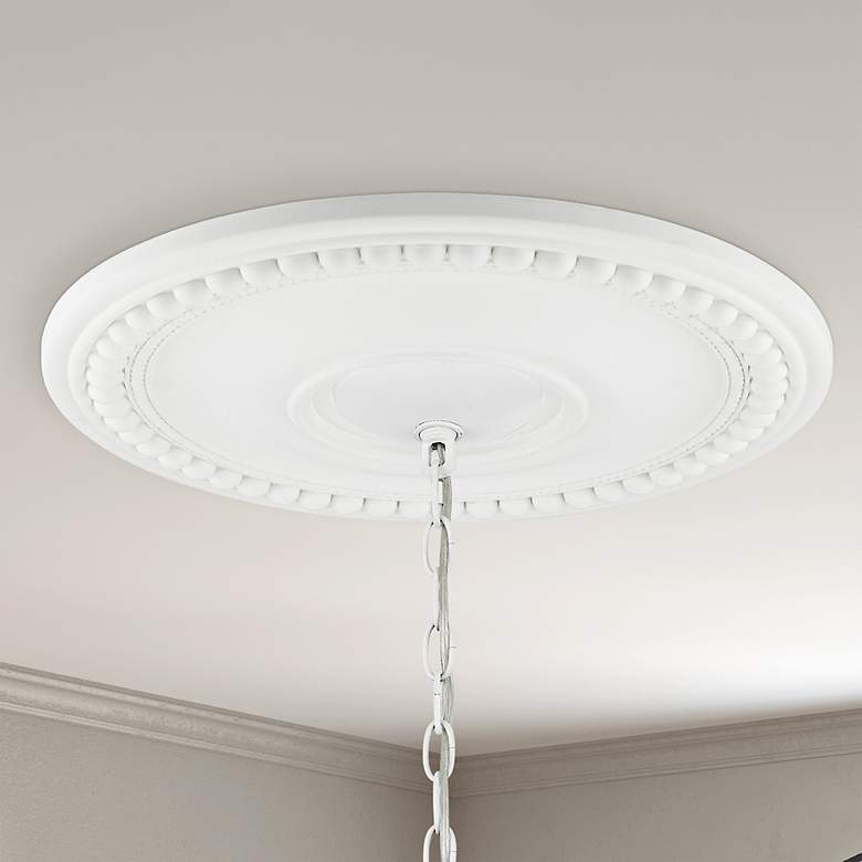 Image 1 Wingate 20" Wide White Round Ceiling Medallion