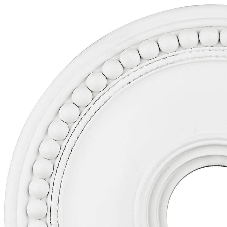 Image 3 Wingate 20" Wide White Round Ceiling Medallion more views