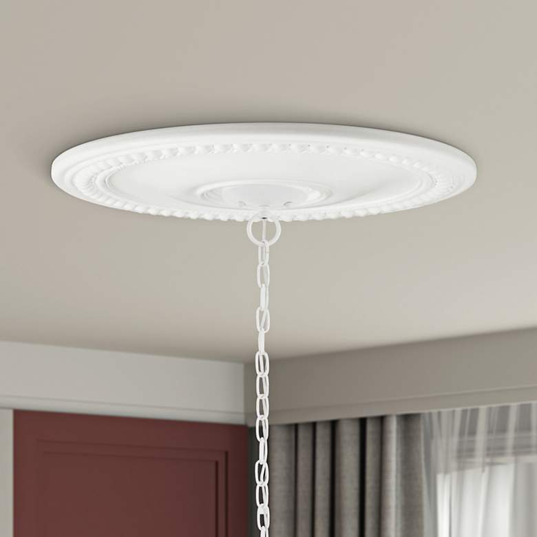 Image 1 Wingate 24-in x 24-in White Polyurethane Ceiling Medallion