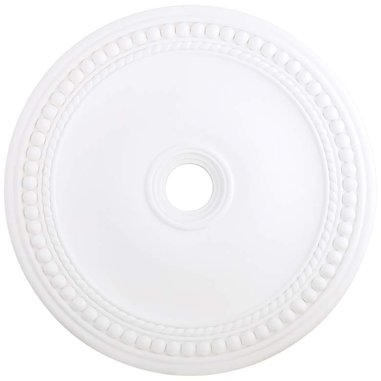 Image 2 Wingate 30" Wide White Polyurethane Round Ceiling Medallion