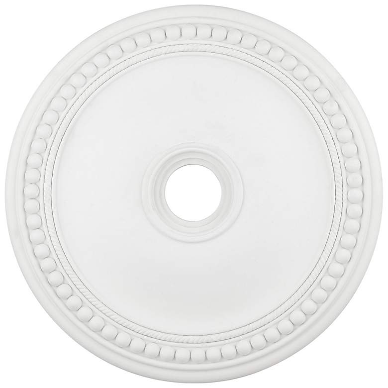 Image 2 Wingate 30" Wide White Round Ceiling Medallion