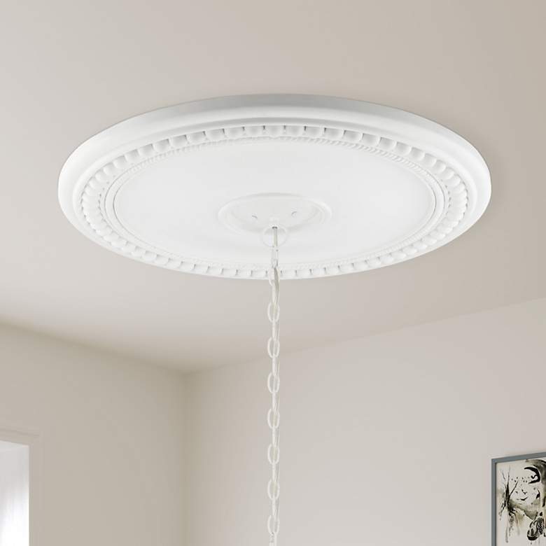 Image 1 Wingate 30" Wide White Round Ceiling Medallion