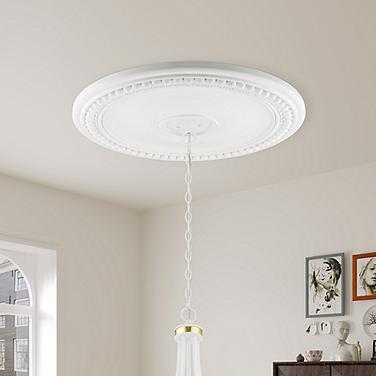 Wingate 30" Wide White Round Ceiling Medallion