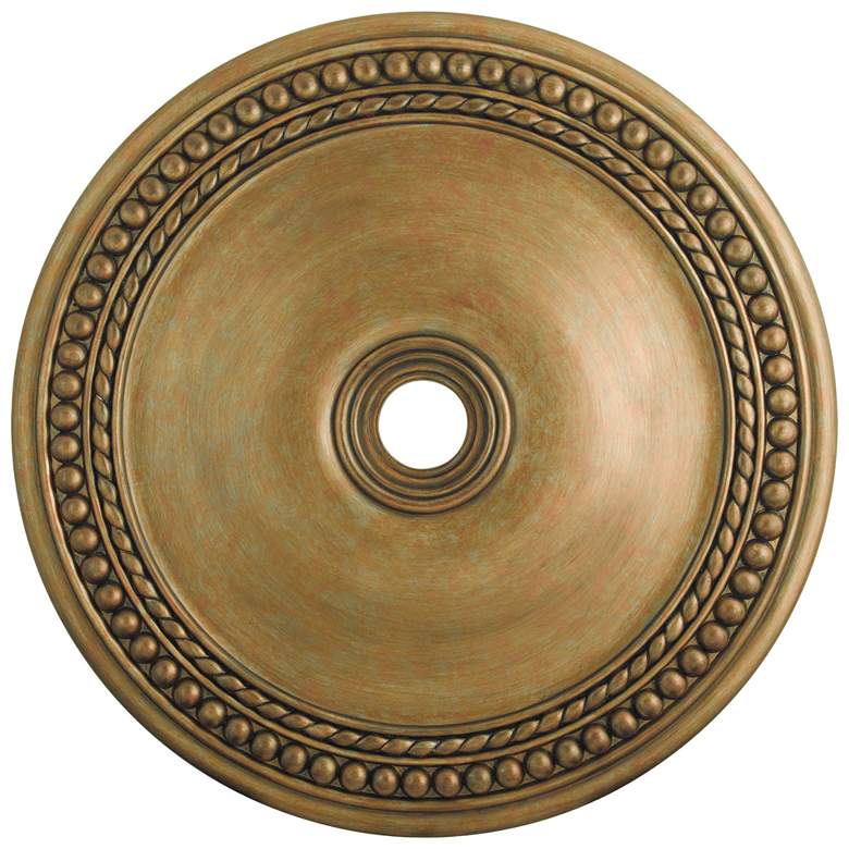 Image 1 Wingate 42-in x 42-in Antique Gold Leaf Polyurethane Ceiling Medallion