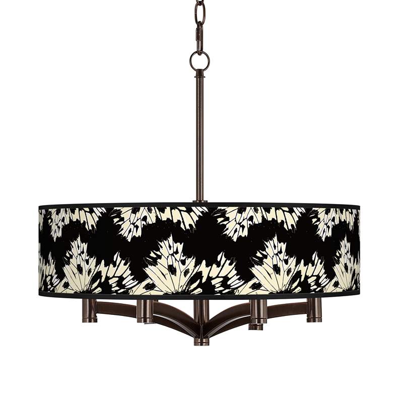 Image 1 Wings Ava 6-Light Bronze Pendant Chandelier
