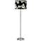 Wings Giclee Brushed Nickel Garth Floor Lamp