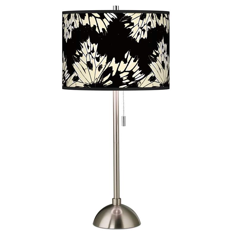 Image 1 Wings Giclee Brushed Nickel Table Lamp