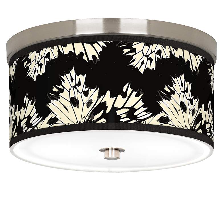 Image 1 Wings Giclee Nickel 10 1/4" Wide Ceiling Light