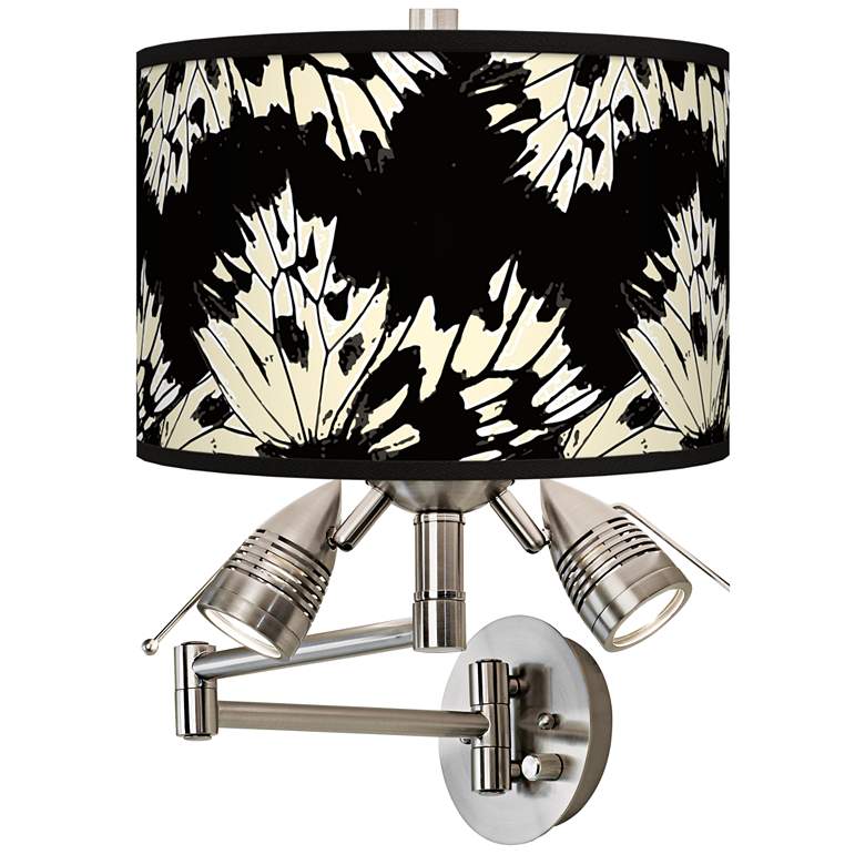 Image 1 Wings Giclee Plug-In Swing Arm Wall Lamp