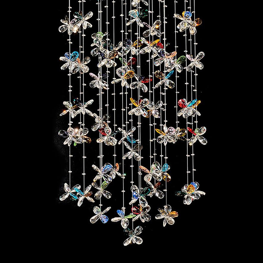 Image 2 Wings of Color 25 1/2"W Multi-Color K9 Crystals Chandelier more views