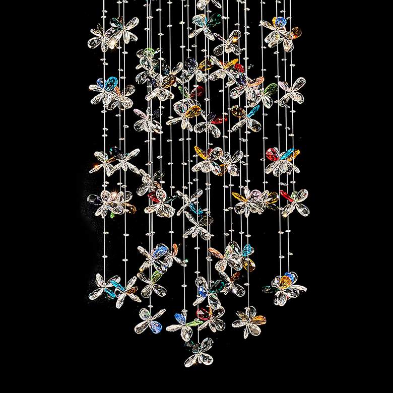 Image 2 Wings of Color 25 1/2"W Multi-Color K9 Crystals Chandelier more views