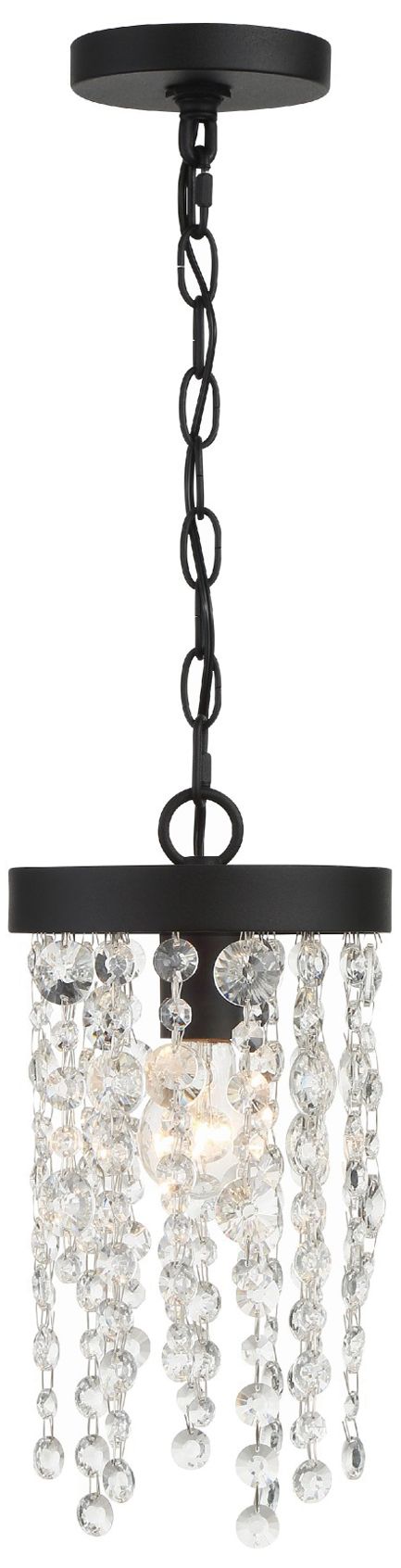 Image Winham 1 Light Black Forged Pendant