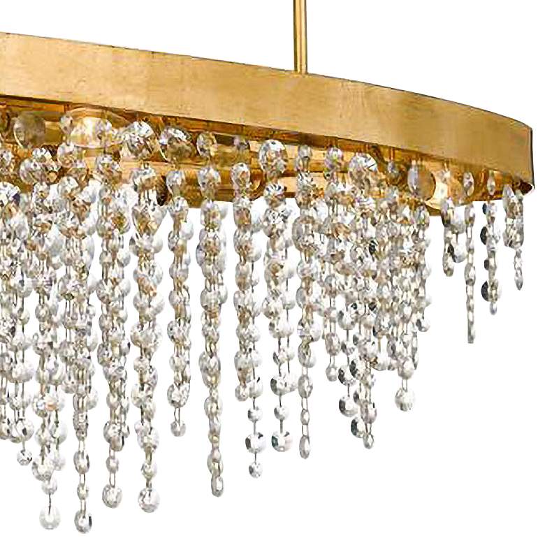 Image 3 Winham 36"W Gold and Crystal Kitchen Island Light Chandelier more views