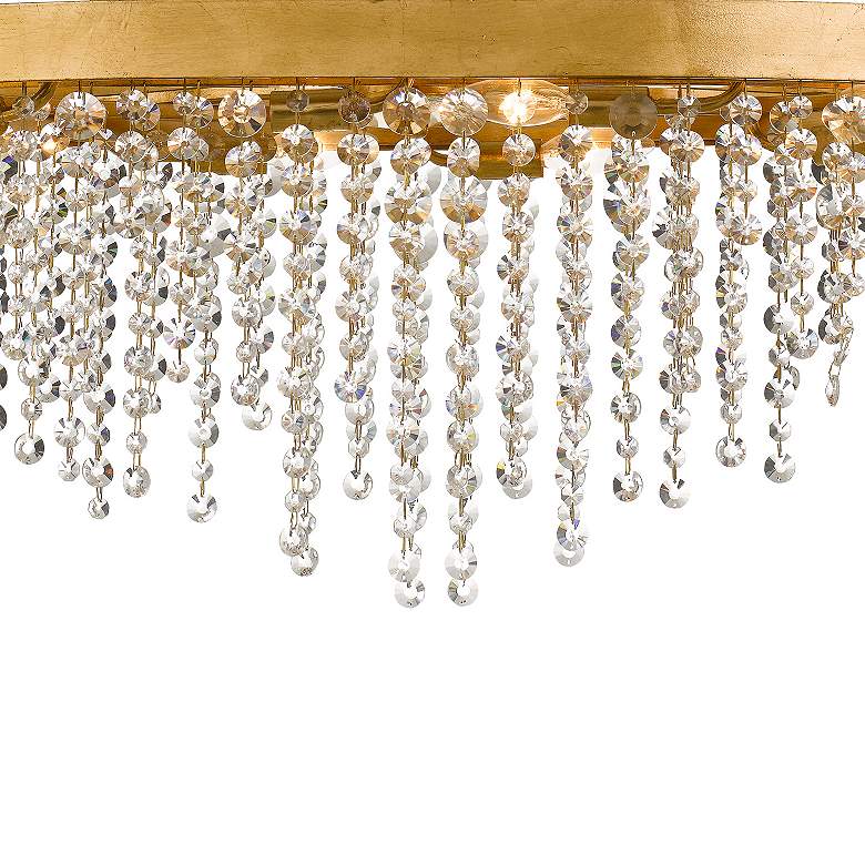 Image 4 Winham 36"W Gold and Crystal Kitchen Island Light Chandelier more views